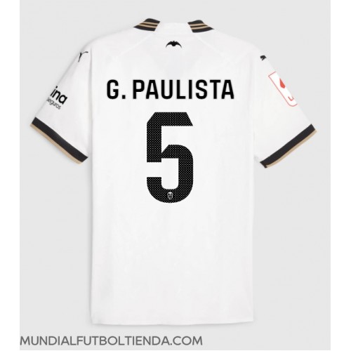 Camiseta Valencia Gabriel Paulista #5 Primera Equipación Replica 2023-24 mangas cortas